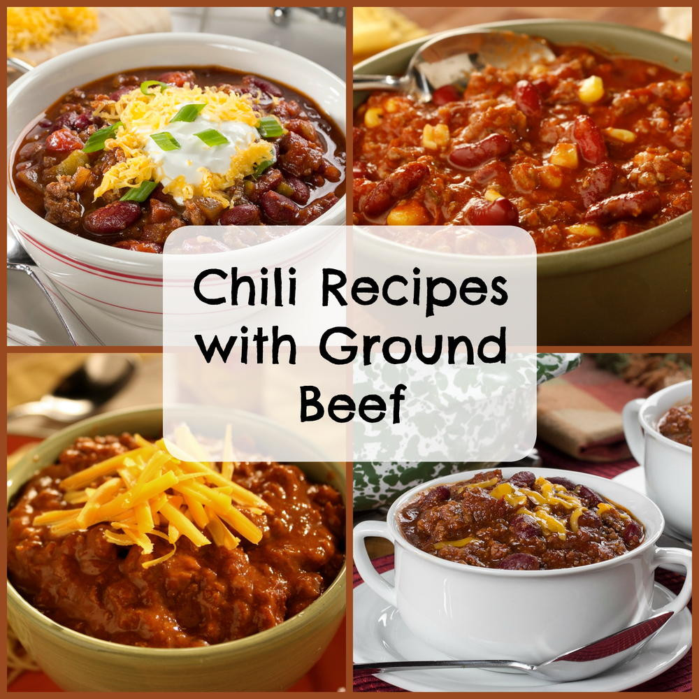 Easy Dishes With Ground Beef
 Easy Chili Recipes With Ground Beef