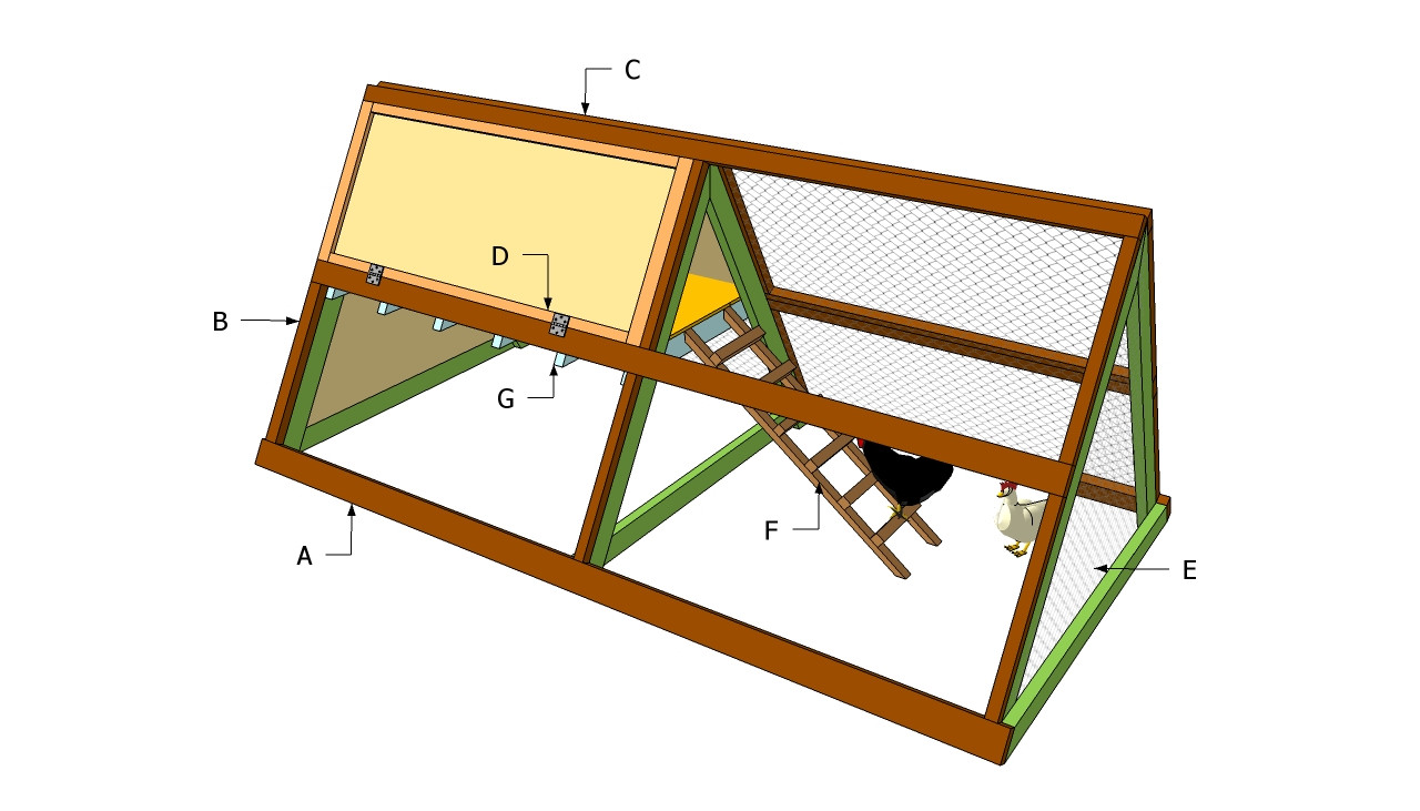 Easy DIY Chicken Coop Plans
 A Frame Chicken Coop Plans