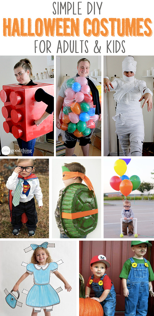 Easy DIY Costumes For Toddlers
 Simple DIY Halloween Costumes For Adults & Kids e Good