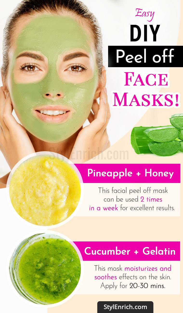Easy DIY Facial Mask
 DIY Peel f Face Mask For Beautiful And Glowing Skin