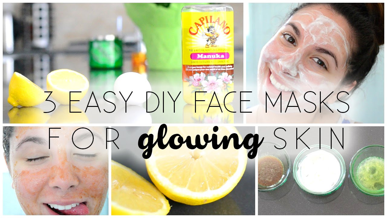 Easy DIY Facial Mask
 3 Easy DIY Face Masks ♡ For GLOWING Skin