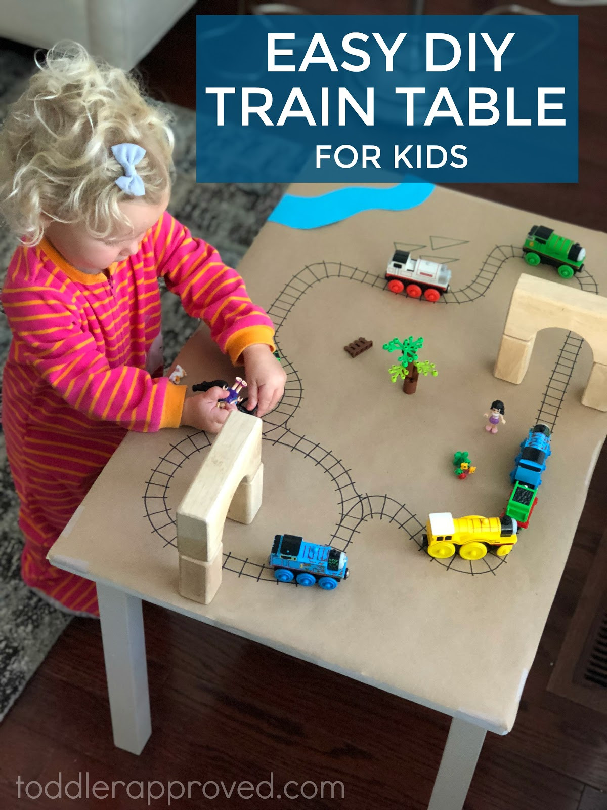 Easy Diy For Kids
 Toddler Approved Easy DIY Paper Train Table for Kids