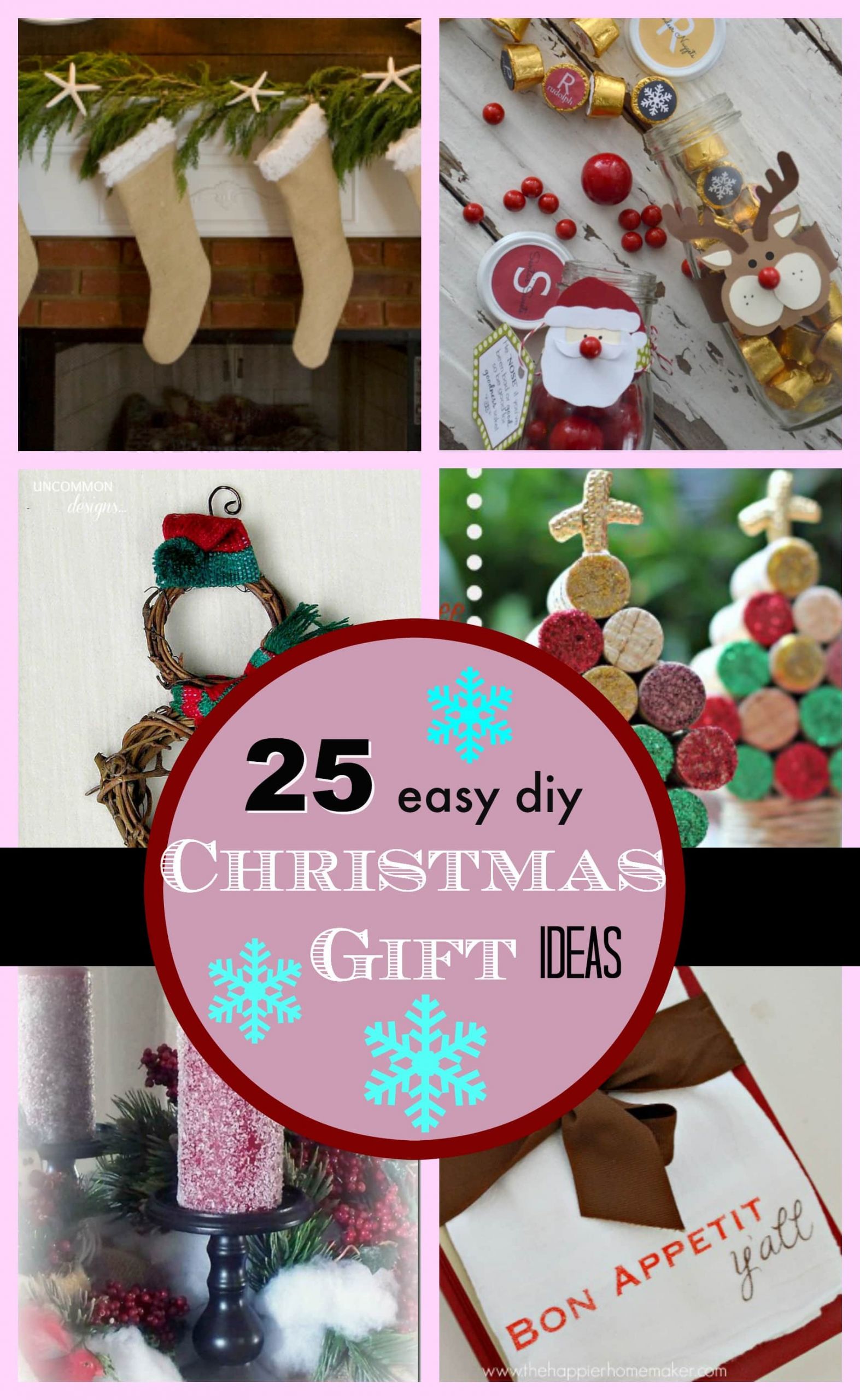 Easy DIY Gift Ideas
 25 DIY Easy Christmas Gift Ideas PinkWhen
