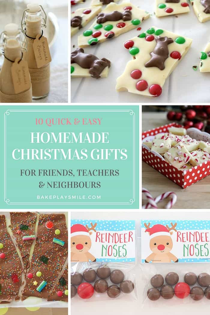 Easy DIY Gifts
 10 Quick & Easy Homemade Christmas Gifts for Teachers