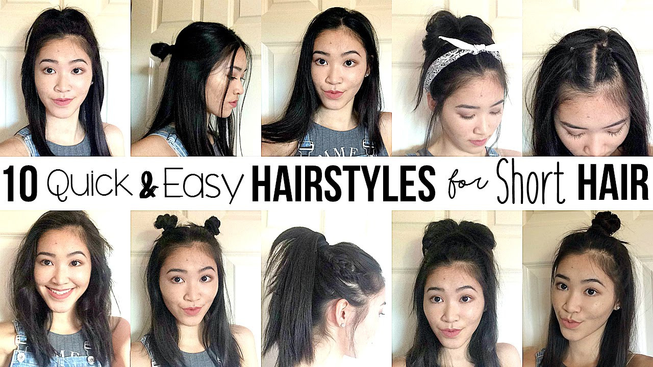 Easy Fast Hairstyles For Short Hair
 10 Quick & Easy Hairstyles For SHORT HAIR How I Style