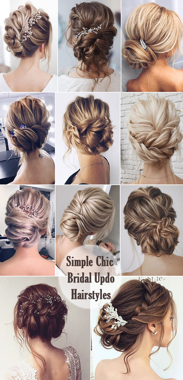Easy Hairstyle For A Wedding
 25 Chic Updo Wedding Hairstyles for All Brides