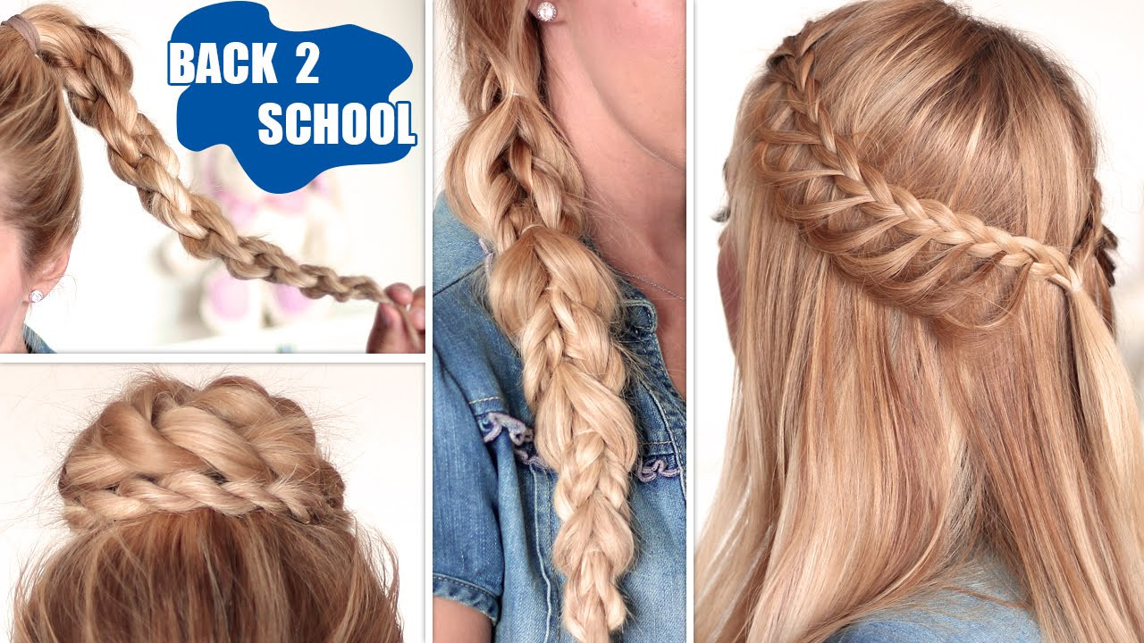 Easy Hairstyles For Long Hair For School
 Easy back to school hairstyles ★ Cute quick and easy