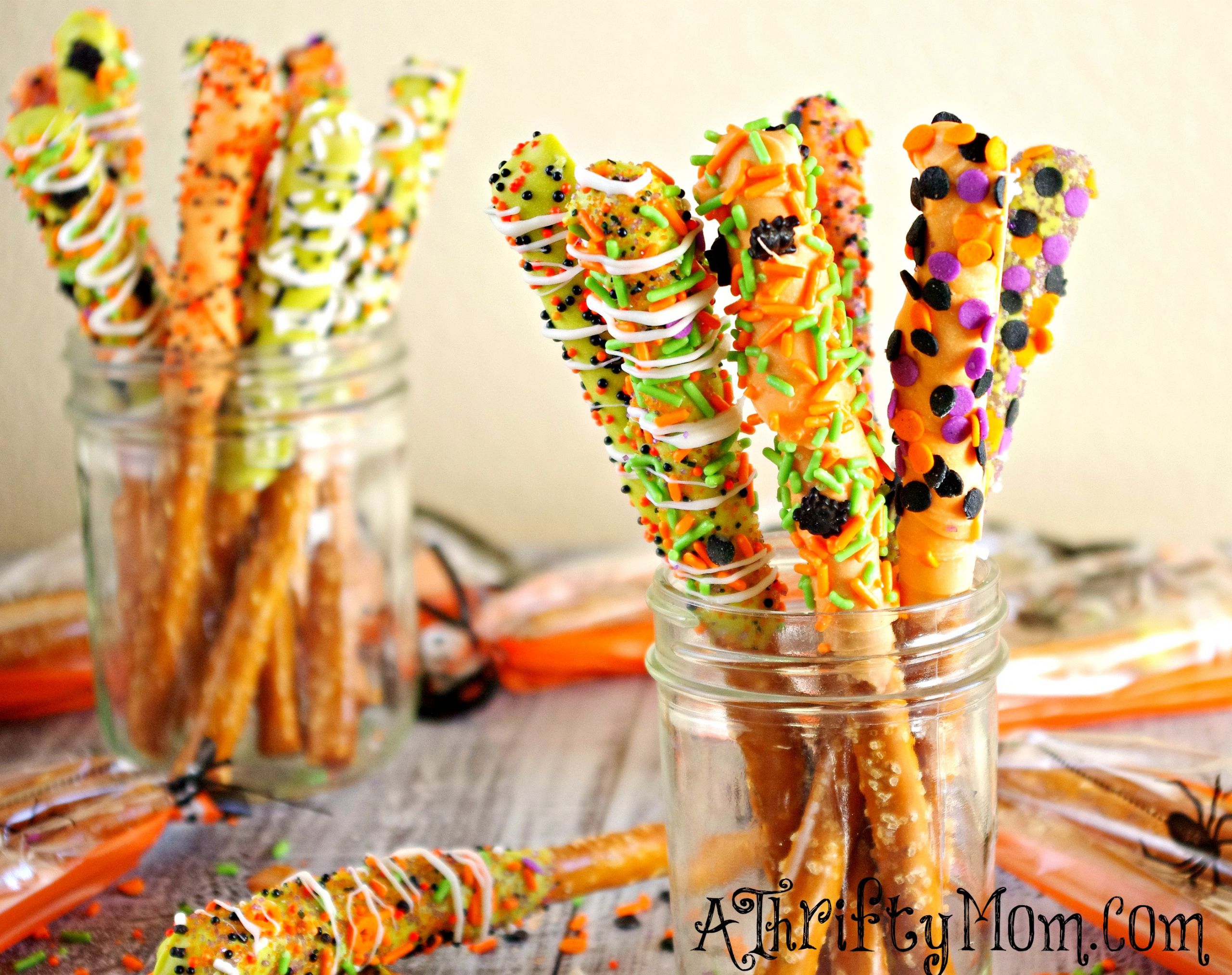 Easy Halloween Party Ideas
 Gourmet Halloween Pretzel Rods Halloween Recipes Easy