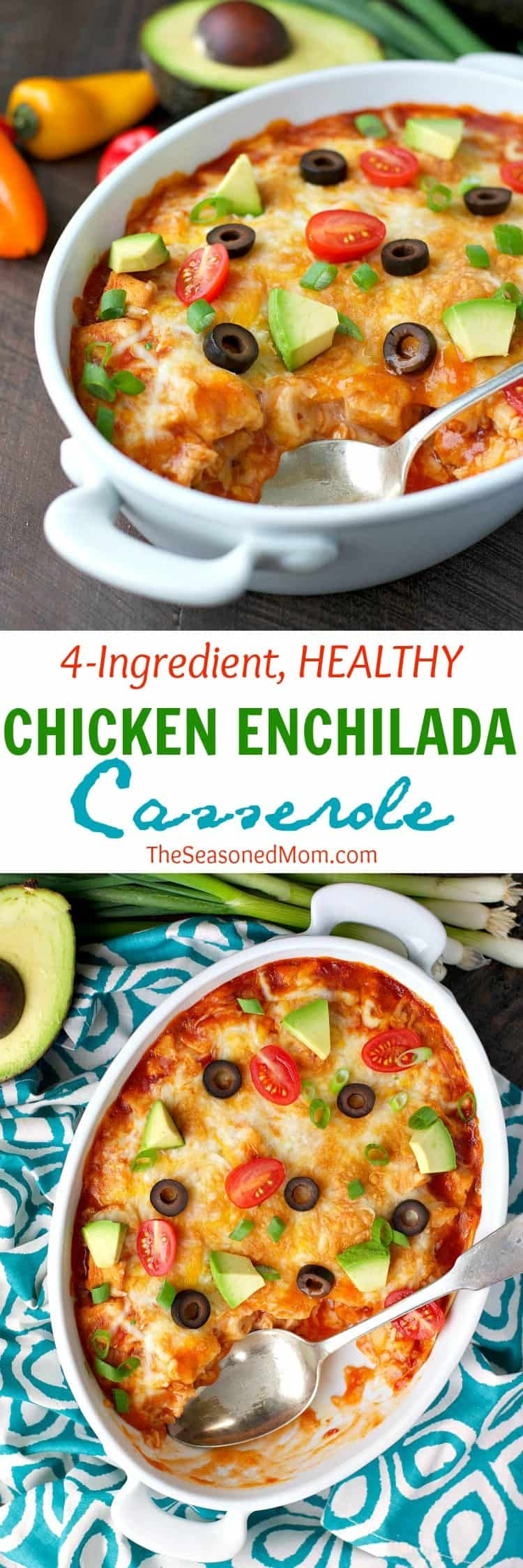 Easy Healthy Chicken Casserole Recipes
 4 Ingre nt Healthy Chicken Enchilada Casserole The