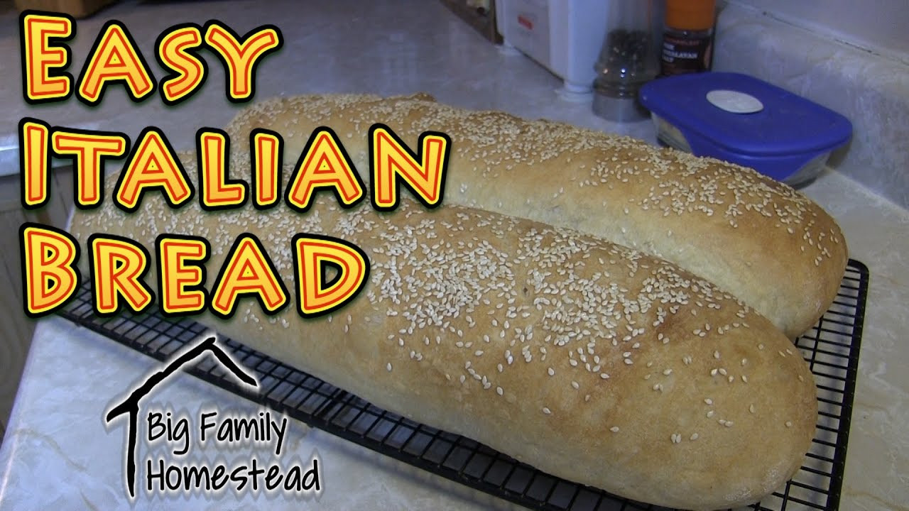 Easy Italian Bread Recipe
 EASY Italian Bread