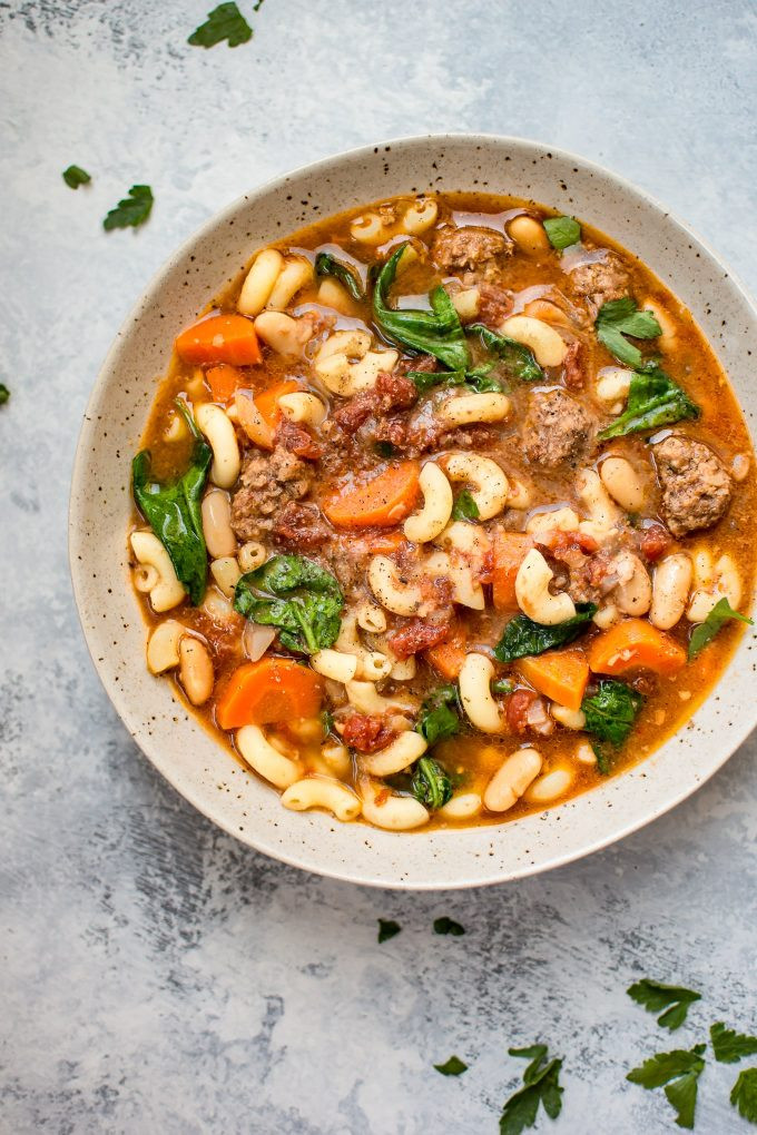 Easy Italian Sausage Recipes
 Crockpot Italian Sausage Soup • Salt & Lavender