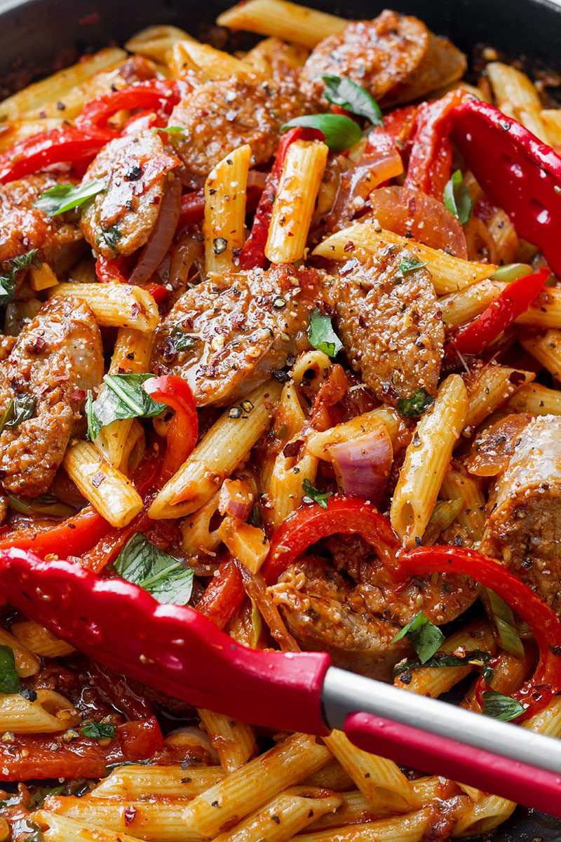 Easy Italian Sausage Recipes
 Sausage Pasta Skillet Recipe — Eatwell101