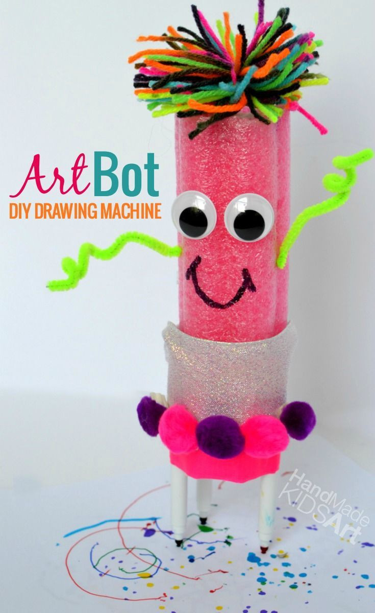 Easy Kids Project
 DIY Art Bot Easy Art Project for Kids
