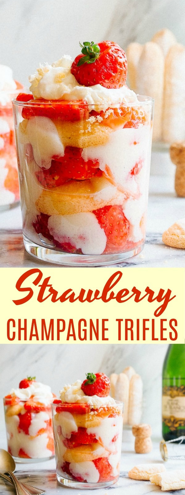 Easy New Year'S Eve Desserts
 Strawberry Champagne Trifles for Two