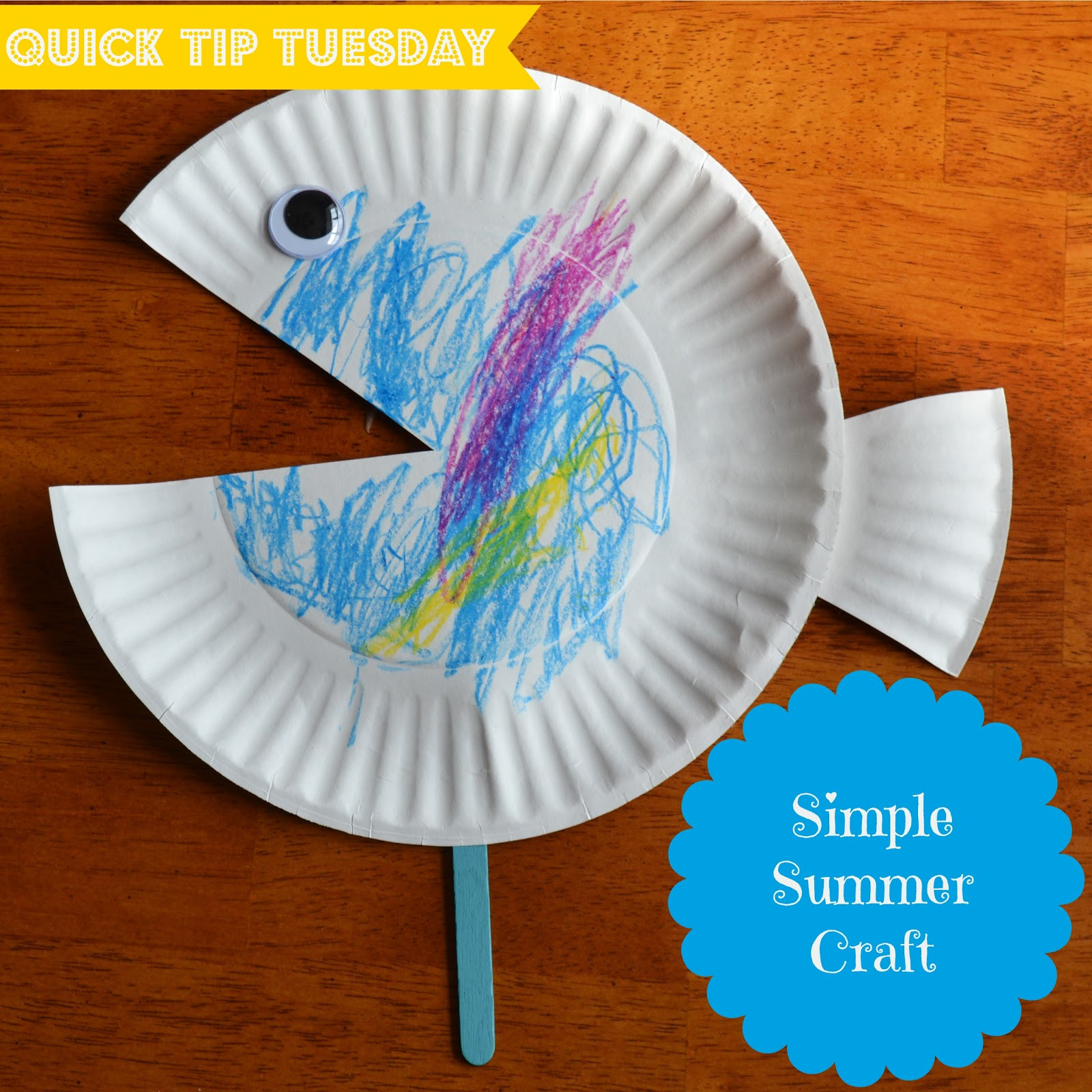 Easy Preschool Craft
 East Coast Mommy Quick Tip Tuesday 5 Simple Summer Craft