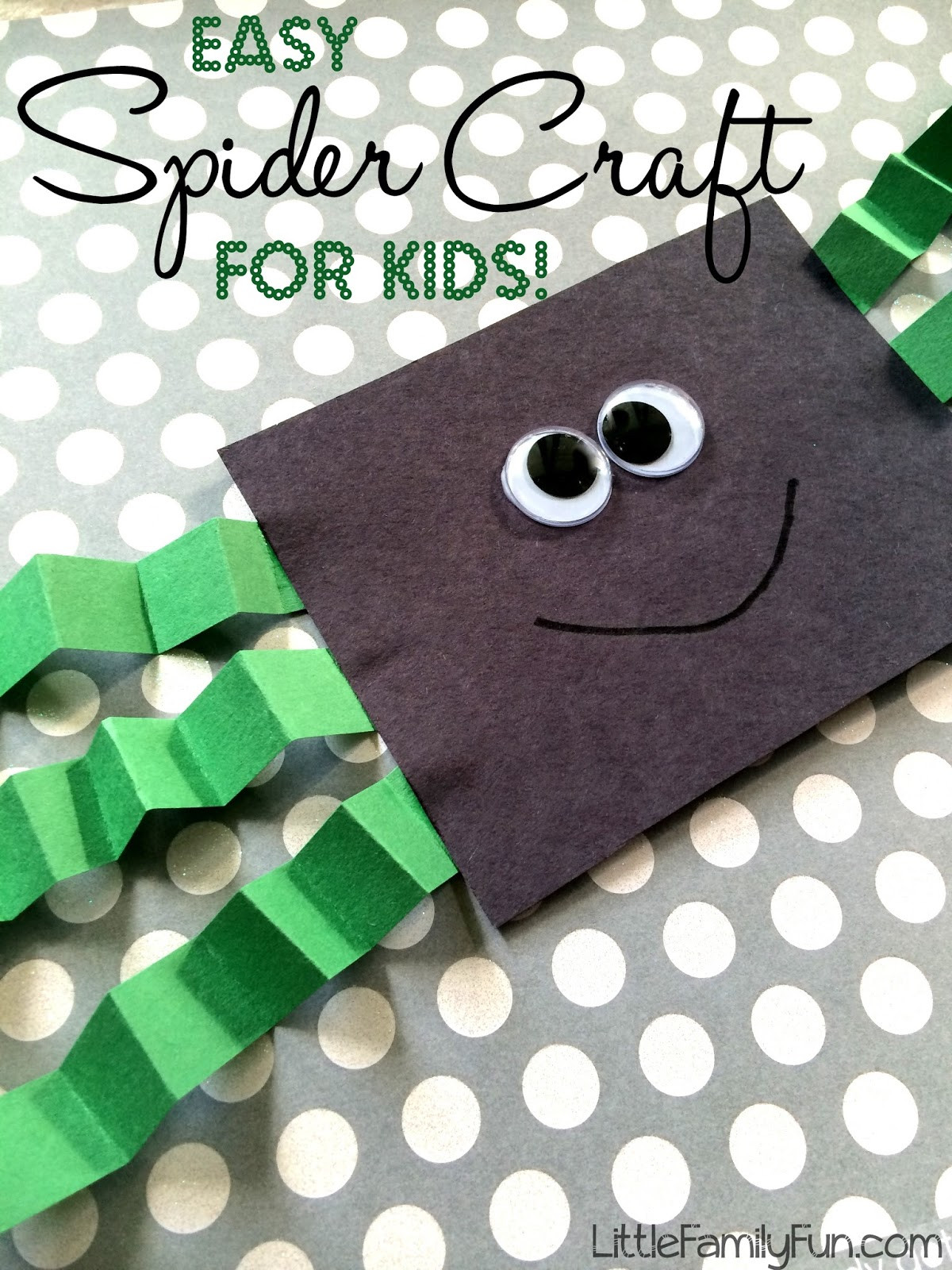 Easy Preschool Craft
 Little Family Fun Easy Spider Craft for Kids