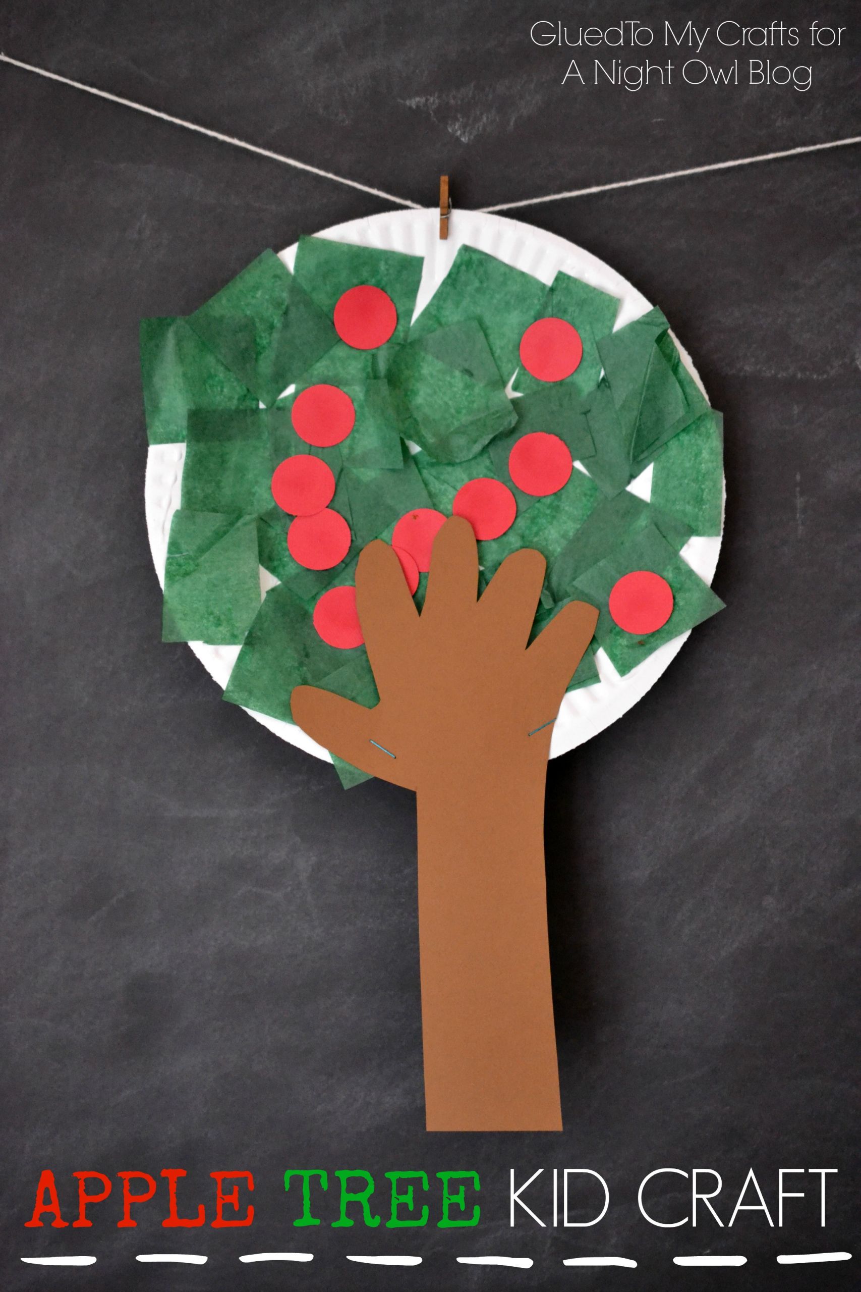 Easy Preschool Craft
 Apple Tree Kids Craft