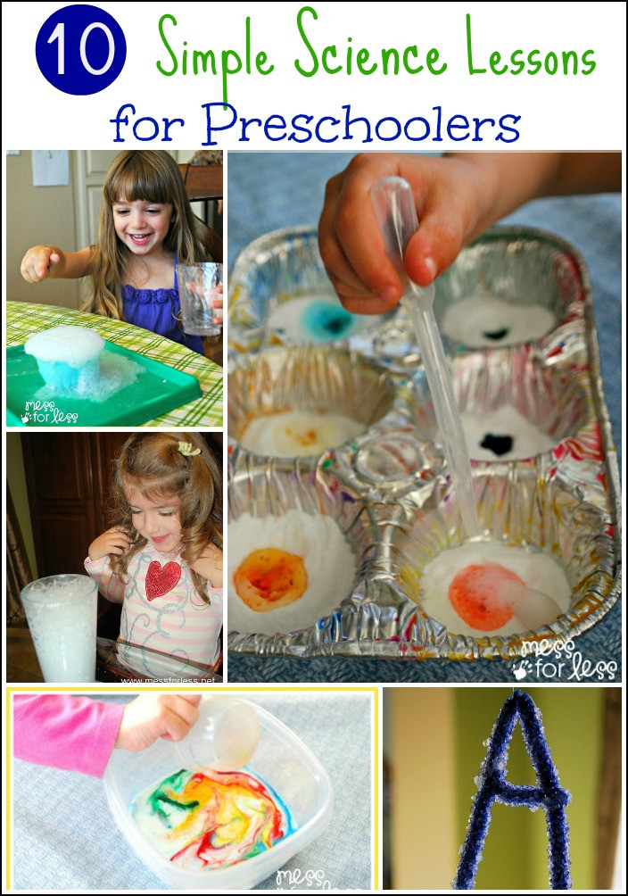 Easy Projects For Preschoolers
 Simple Science for Preschoolers 10 Experiments Mess