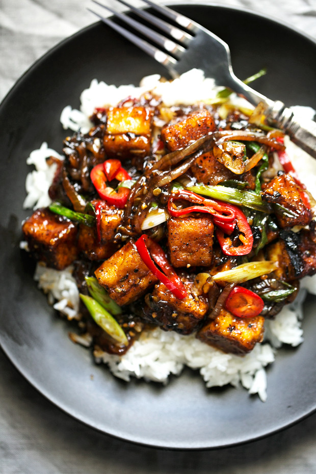 Easy Spicy Tofu Recipes
 Crispy Black Pepper Tofu Stir Fry Recipe