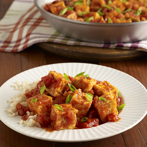 Easy Spicy Tofu Recipes
 Easy Fried Tofu with Spicy Tomato Sauce