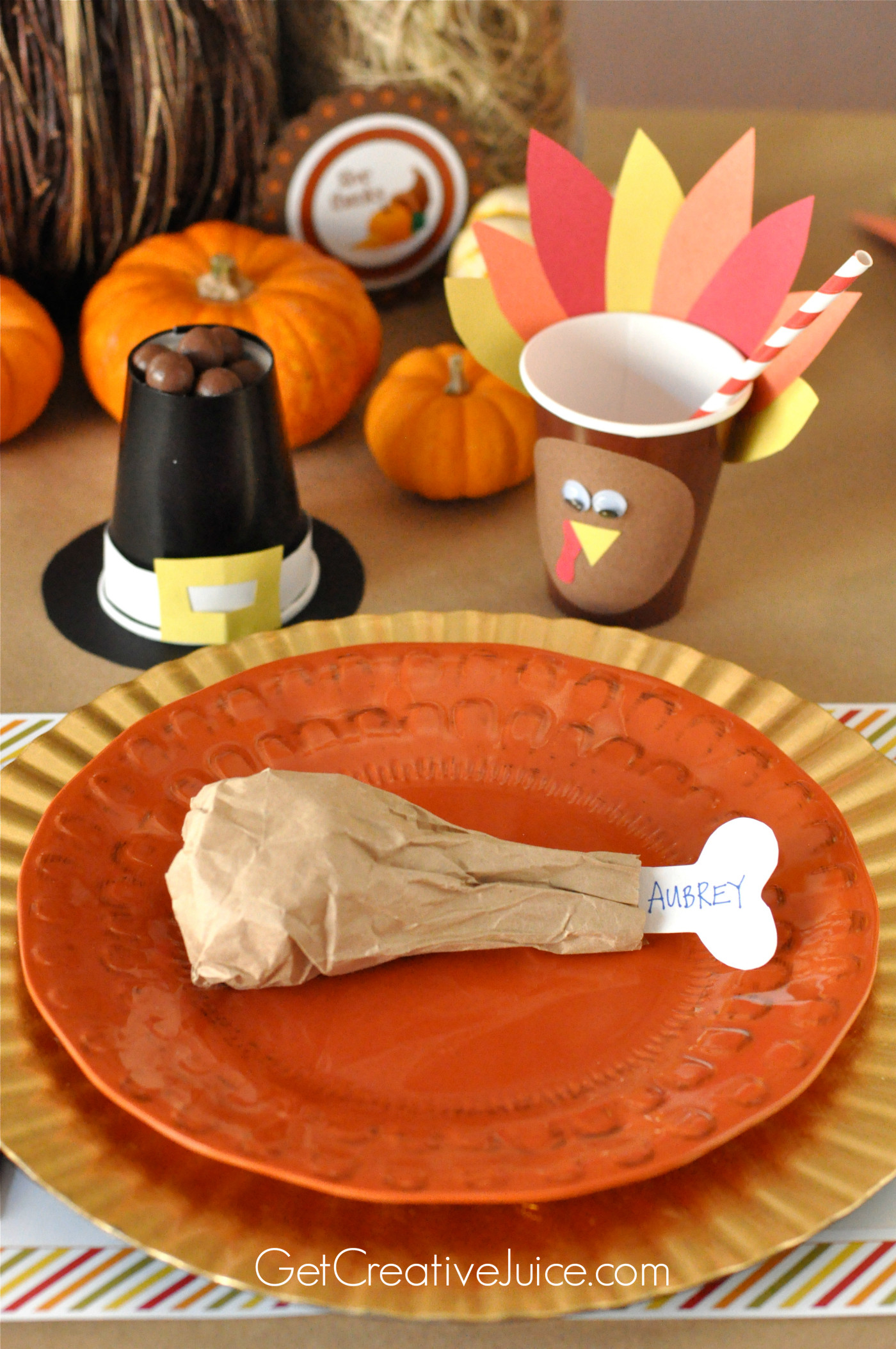 Easy Thanksgiving Table Decorations
 Easy DIY Kids Thanksgiving Table Ideas Creative Juice