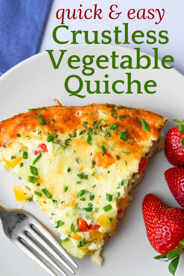Easy Vegetarian Quiche Recipe
 Quick and Easy Crustless Ve able Quiche