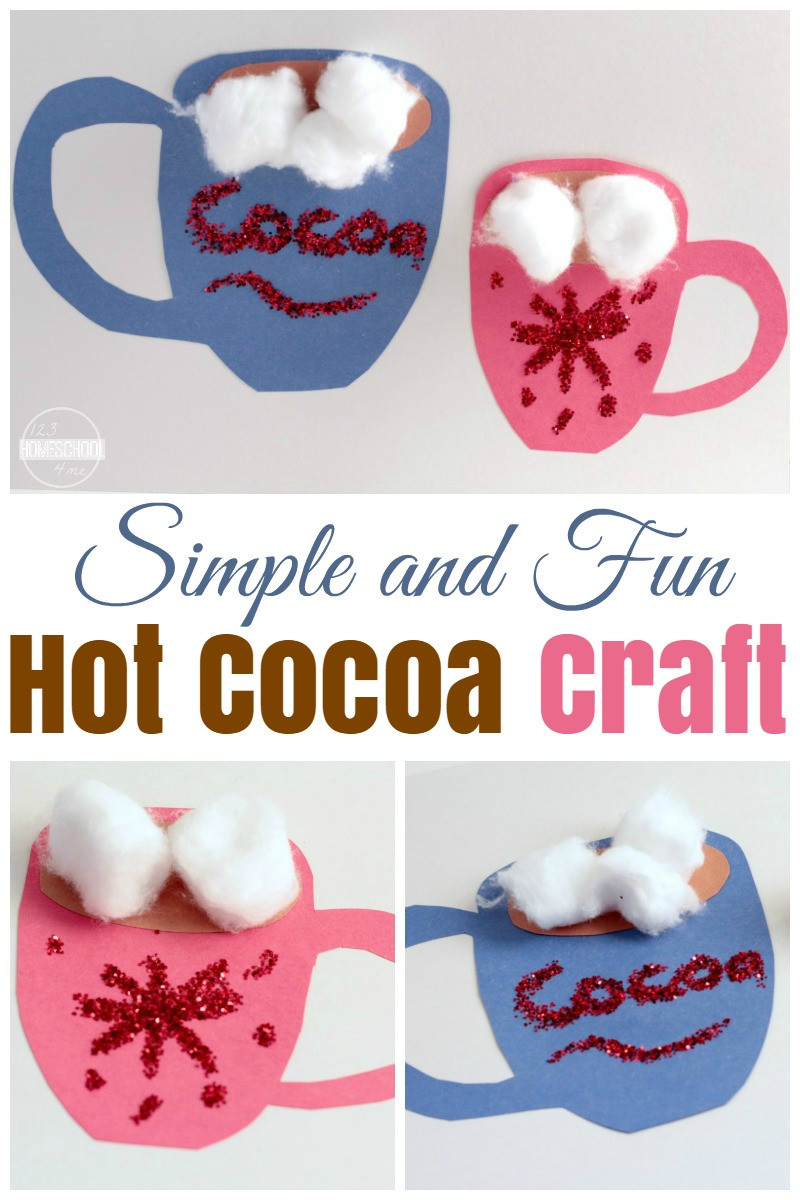 Easy Winter Crafts For Toddlers
 Simple Hot Cocoa Craft for Kids