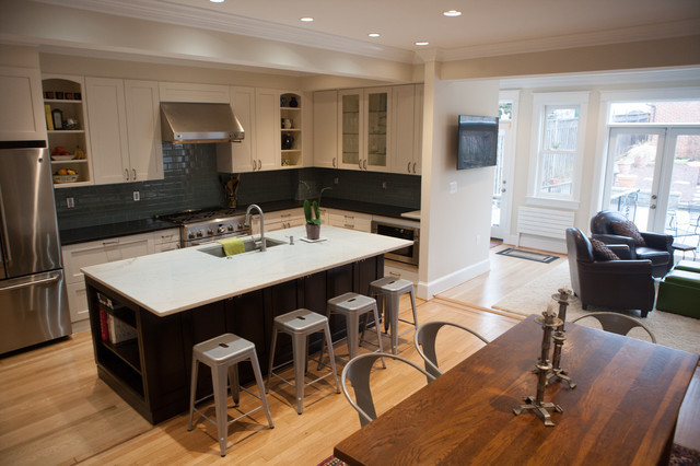Eat In Kitchen Floor Plans
 open floor plan with elegant kitchen and eating area