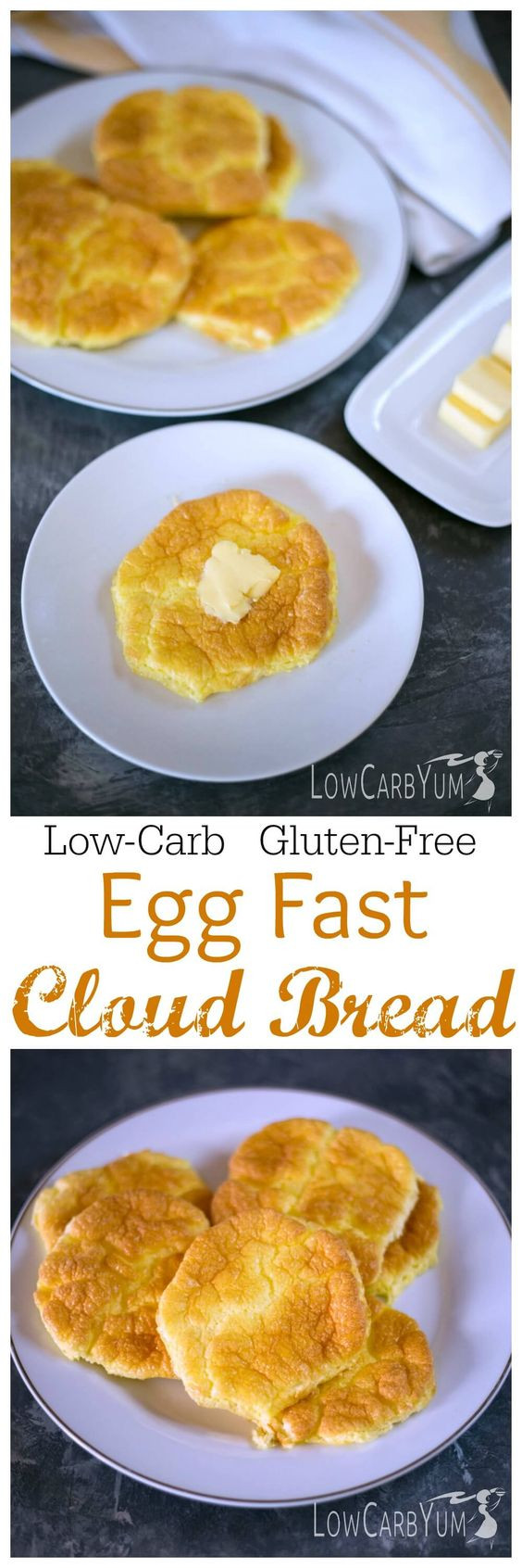 Egg Cloud Bread
 Egg Fast Cloud Bread Oopsie Rolls Recipe
