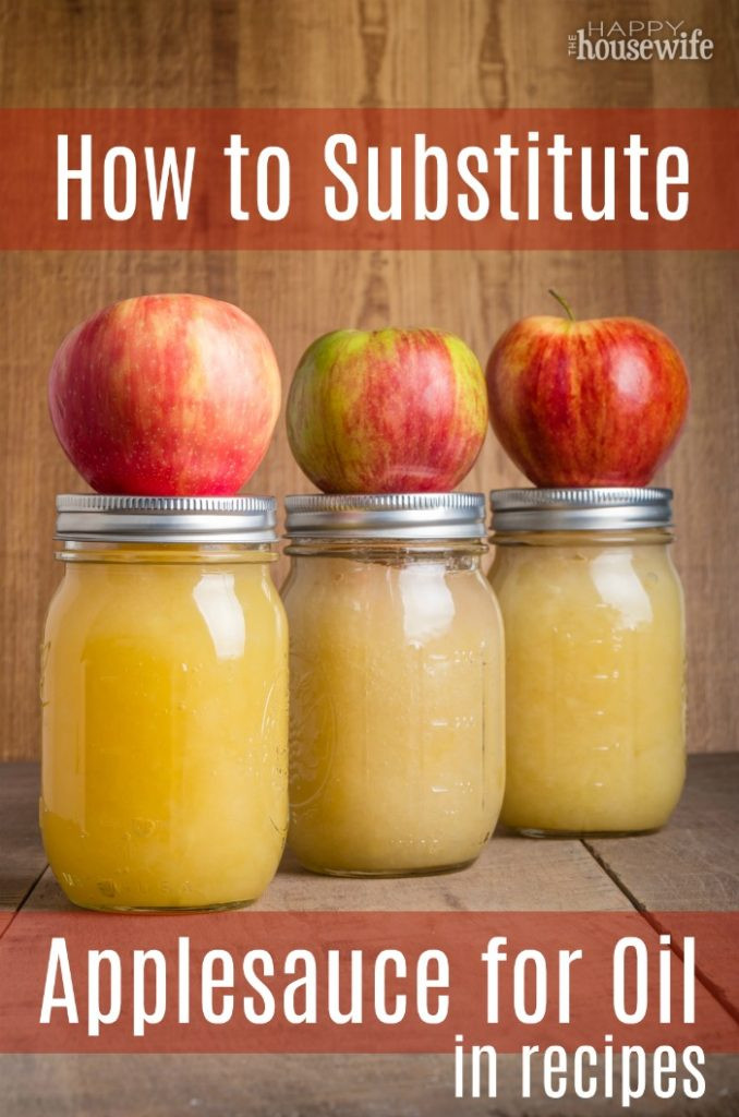 Egg To Applesauce Ratio
 How To Substitute Applesauce For Oil In Cake Mix