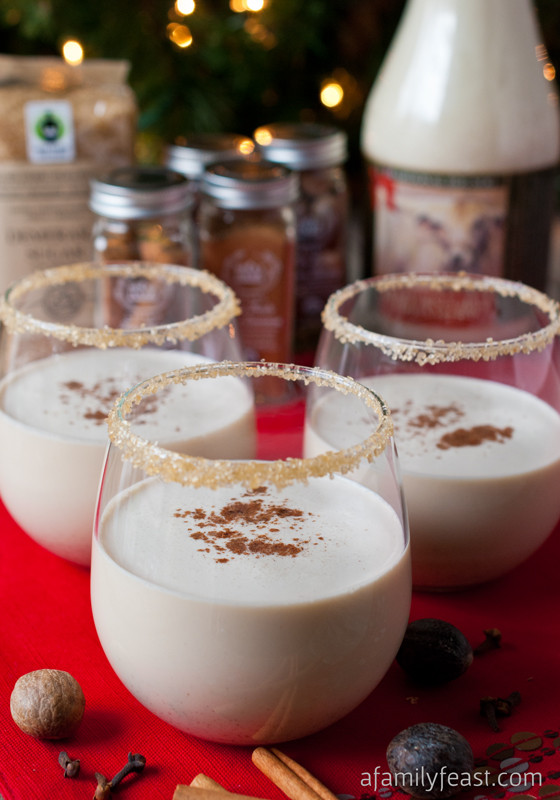 Eggnog Cocktail Recipe
 Spiced Eggnog Cocktail A Family Feast