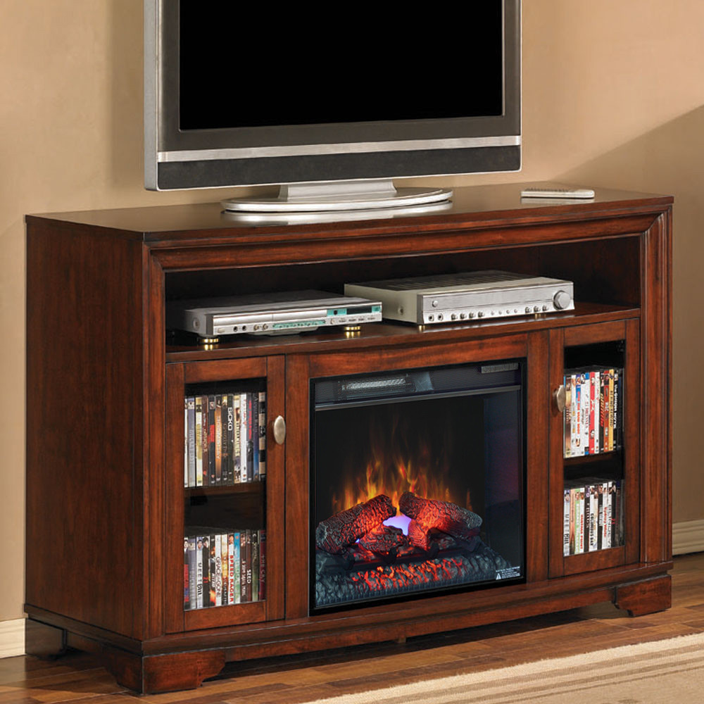 Electric Fireplace Cabinet
 Palisades 23" Empire Cherry Media Console Electric