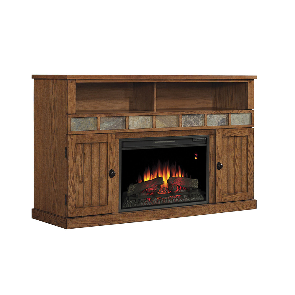 Electric Fireplace Cabinet
 Margate Electric Fireplace Media Cabinet in Premium Oak