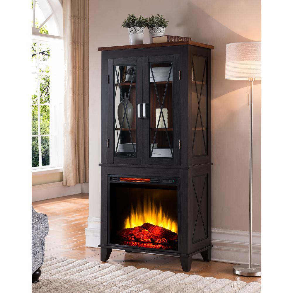 Electric Fireplace Cabinet
 Bold Flame Concord 30 in Display Cabinet Electric