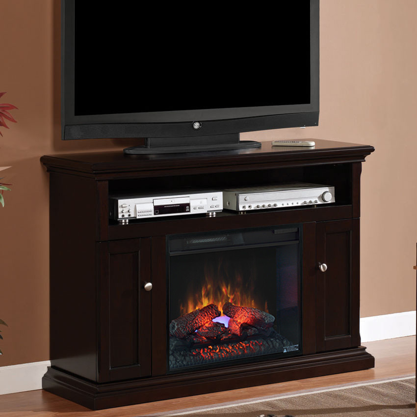 Electric Fireplace Cabinet
 Cannes 23" Espresso Media Console Electric Fireplace