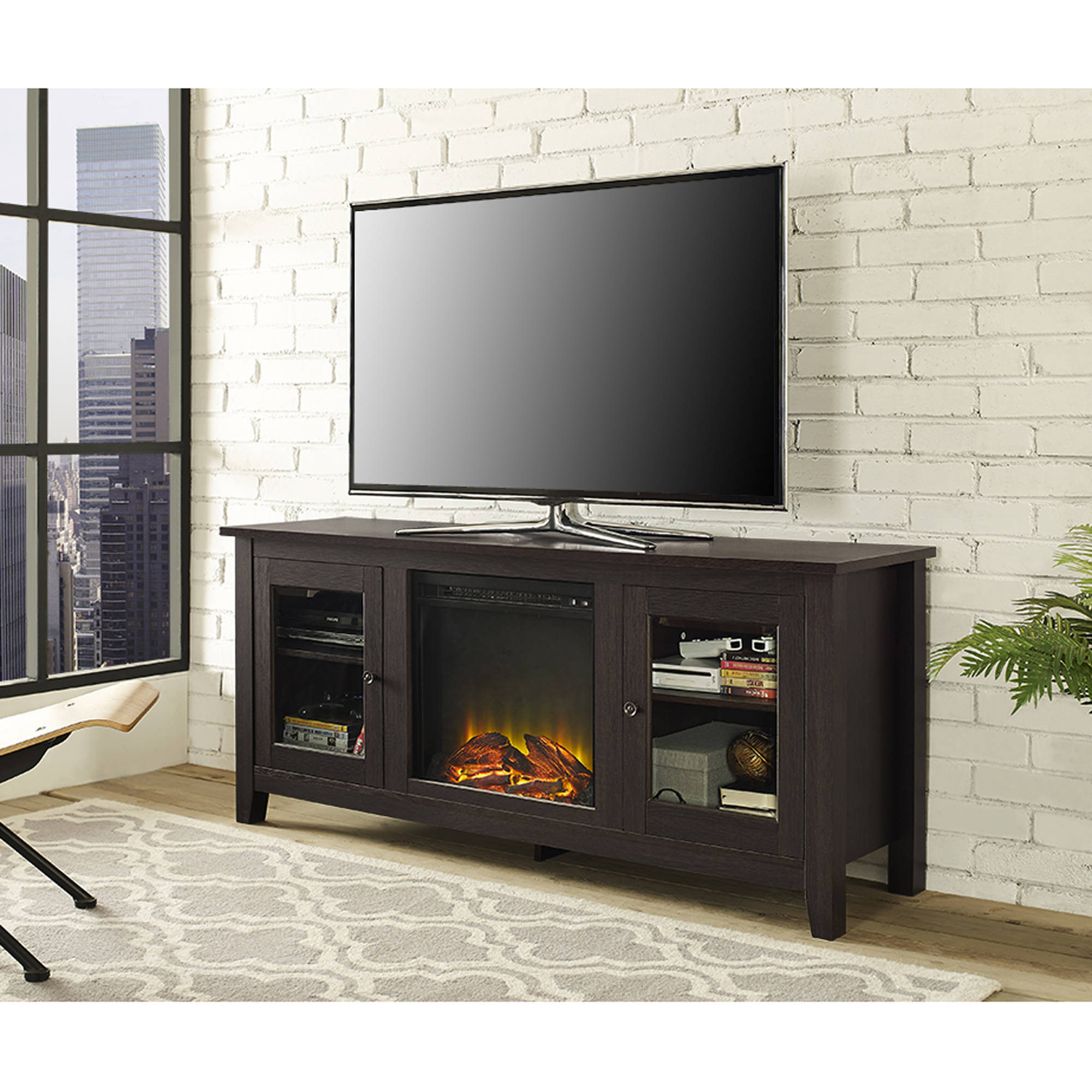 Electric Fireplace Entertainment Center Lowes
 Inspirations Electric Fireplace Tv Stand Lowes For