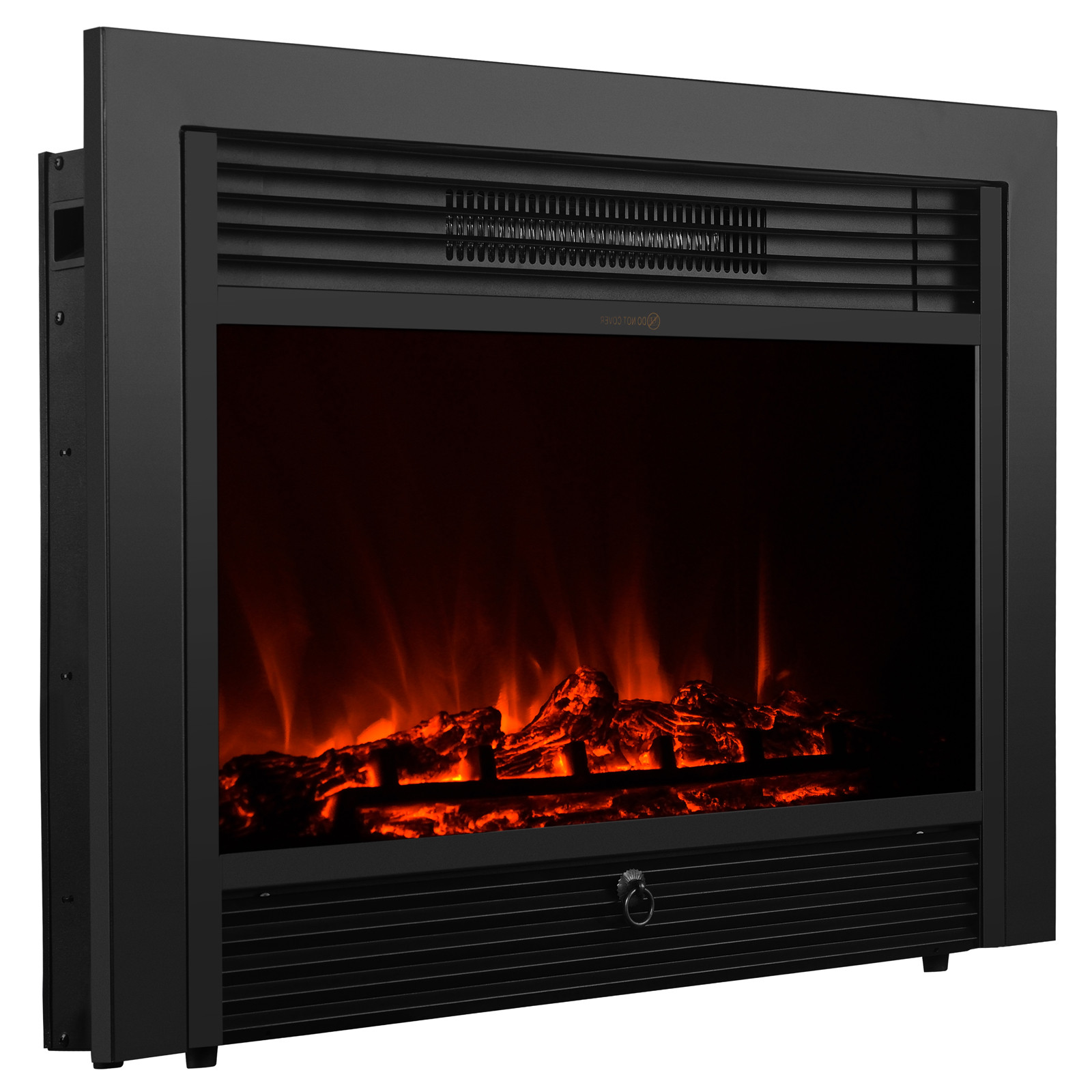 Electric Fireplace Logs With Heater
 28 5" Embedded Electric Fireplace Insert Heater Glass View