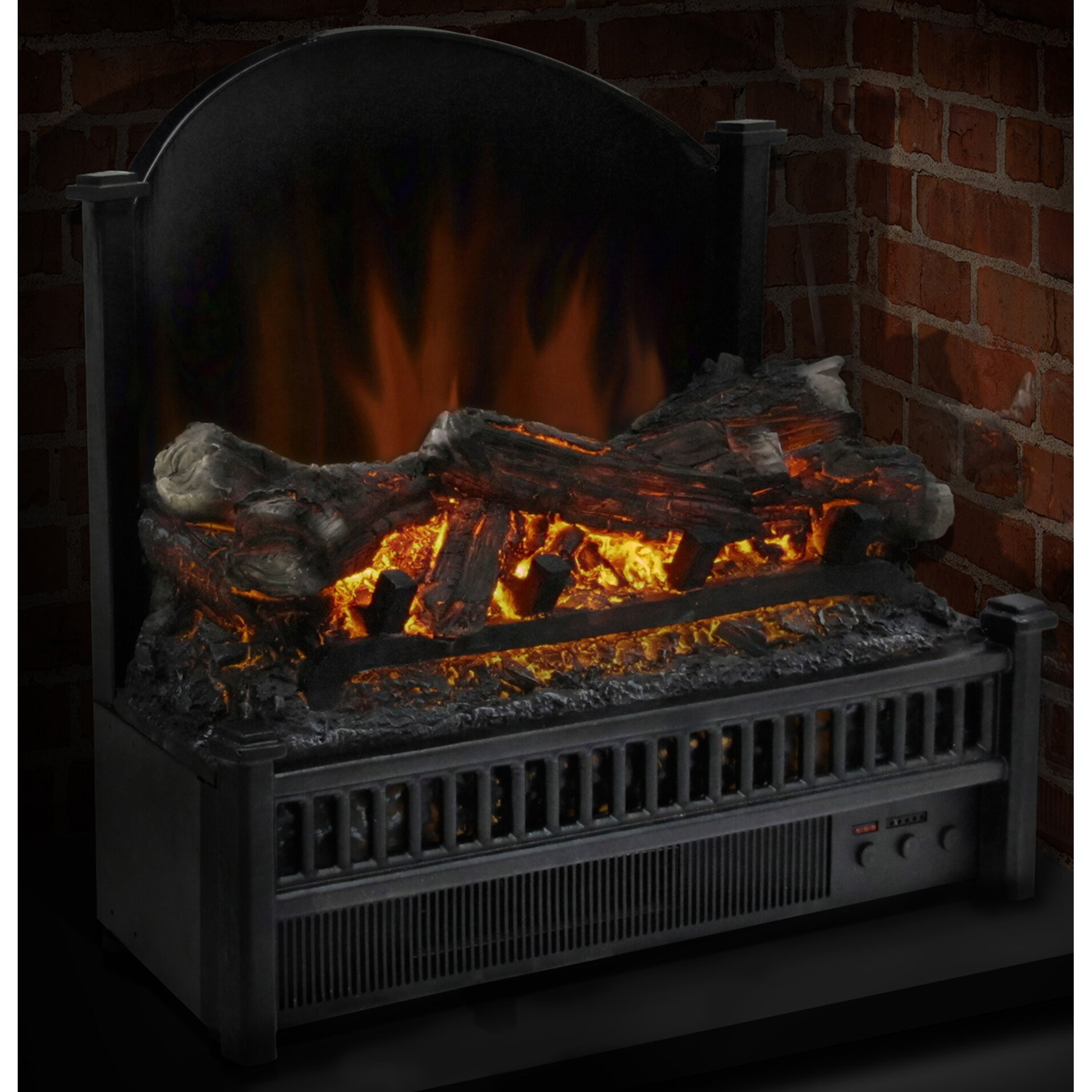 Electric Fireplace Logs With Heater
 Pleasant Hearth Electric Fireplace Logs Heater & Reviews