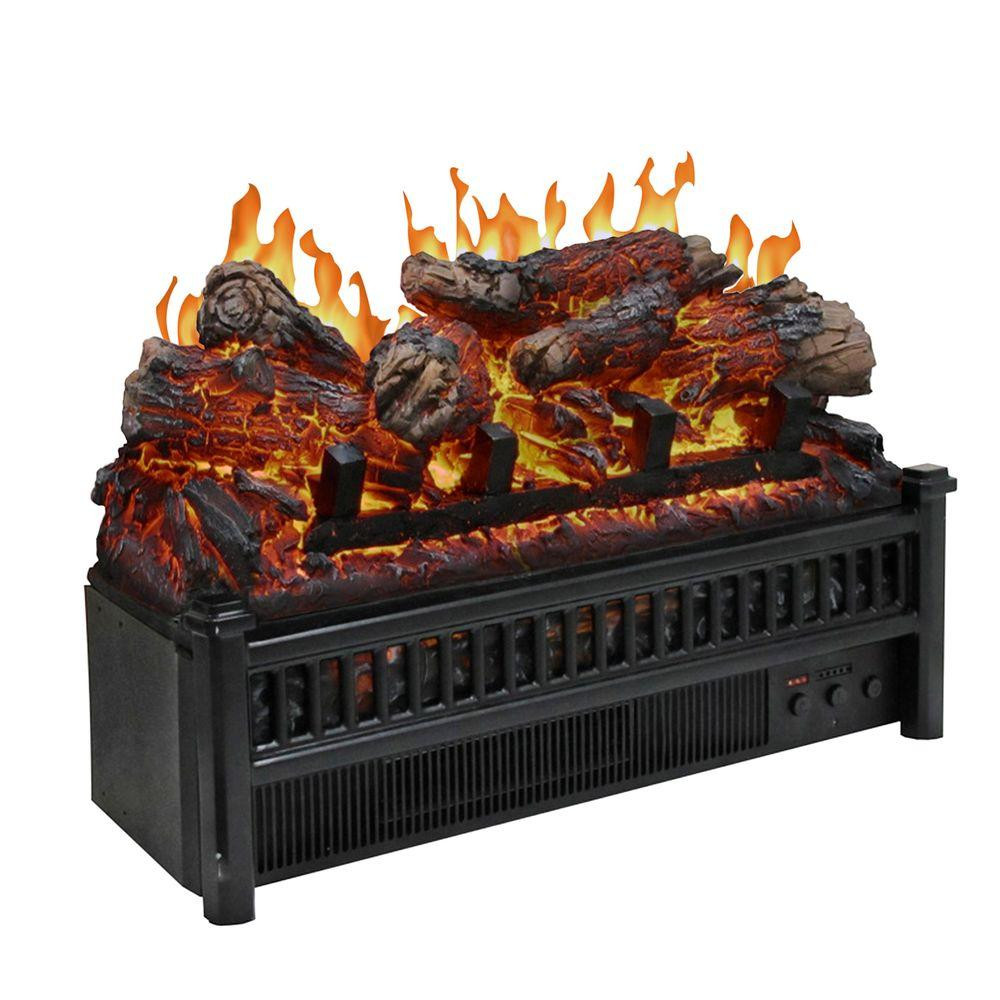 Electric Fireplace Logs With Heater
 23 in Electric Log Set with Heater LH 24 The Home Depot