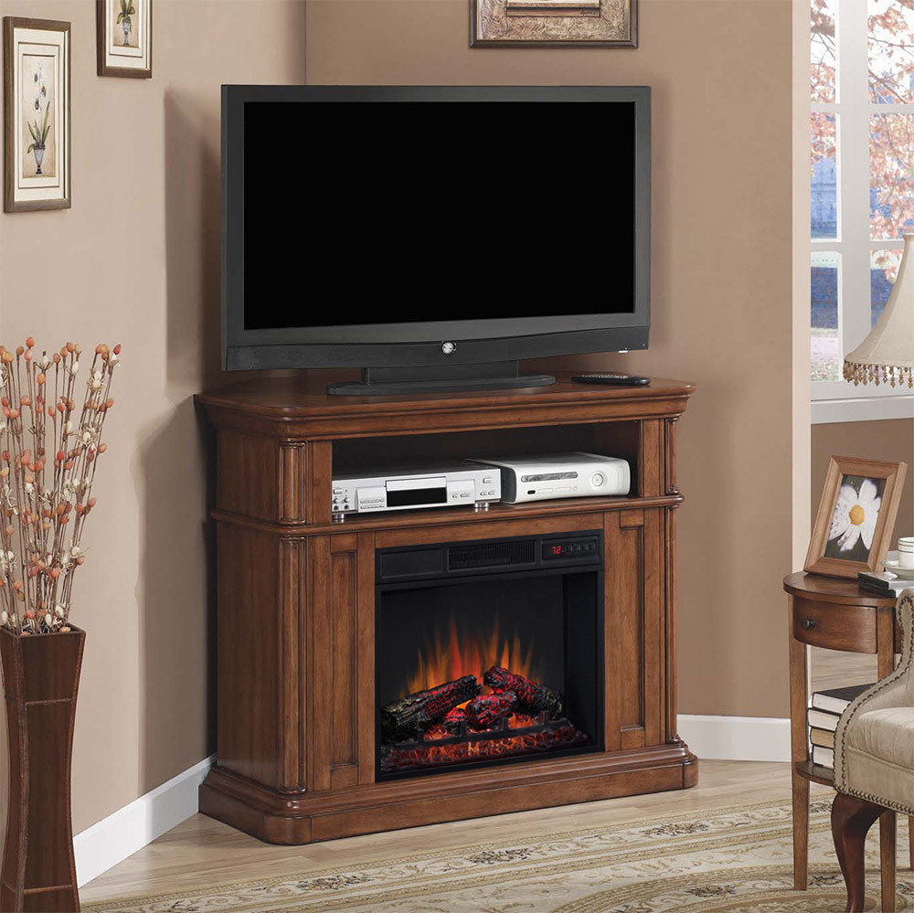 Electric Fireplace Media
 Oakfield Wall or Corner Electric Fireplace Media Console
