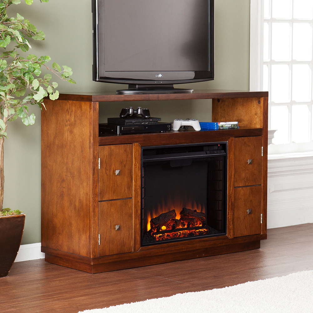 Electric Fireplace Media
 Brentford Electric Fireplace Media Console in Dark Tobacco