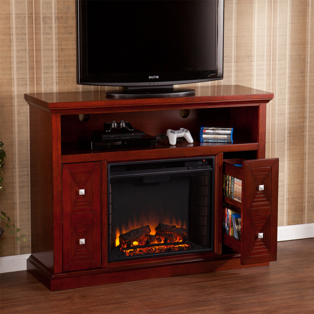 Electric Fireplace Media
 Creston Electric Fireplace Media Console in Cherry FE9398