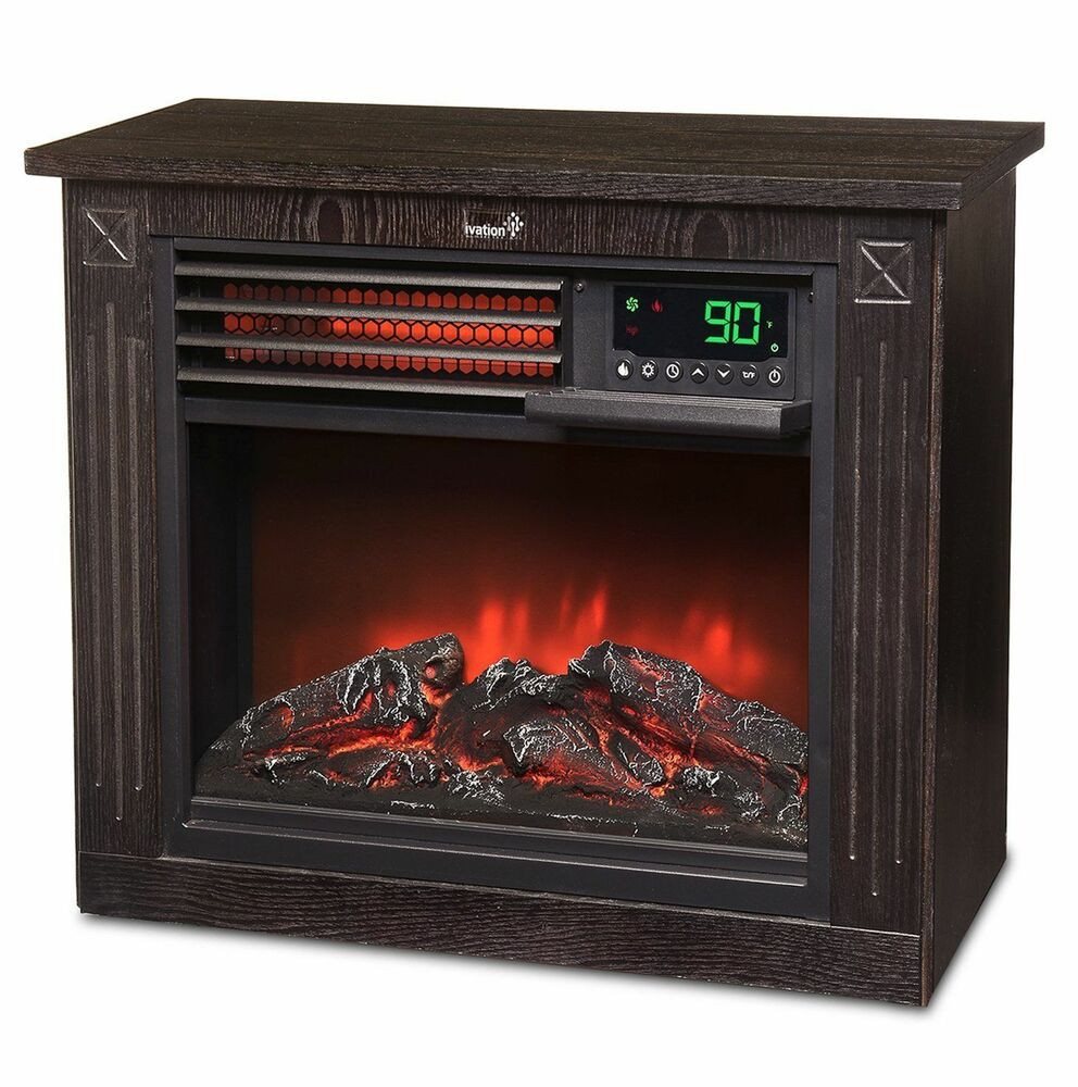 Electric Infrared Fireplace Heaters
 5 100 BTU Infrared Quartz Ivation Fireplace – 1500W