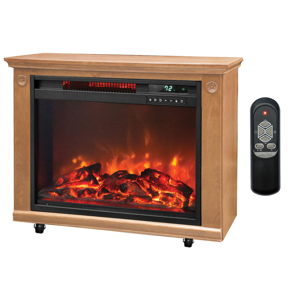 Electric Infrared Fireplace Heaters
 LifeSmart 3 Element Quartz Infrared Electric Portable