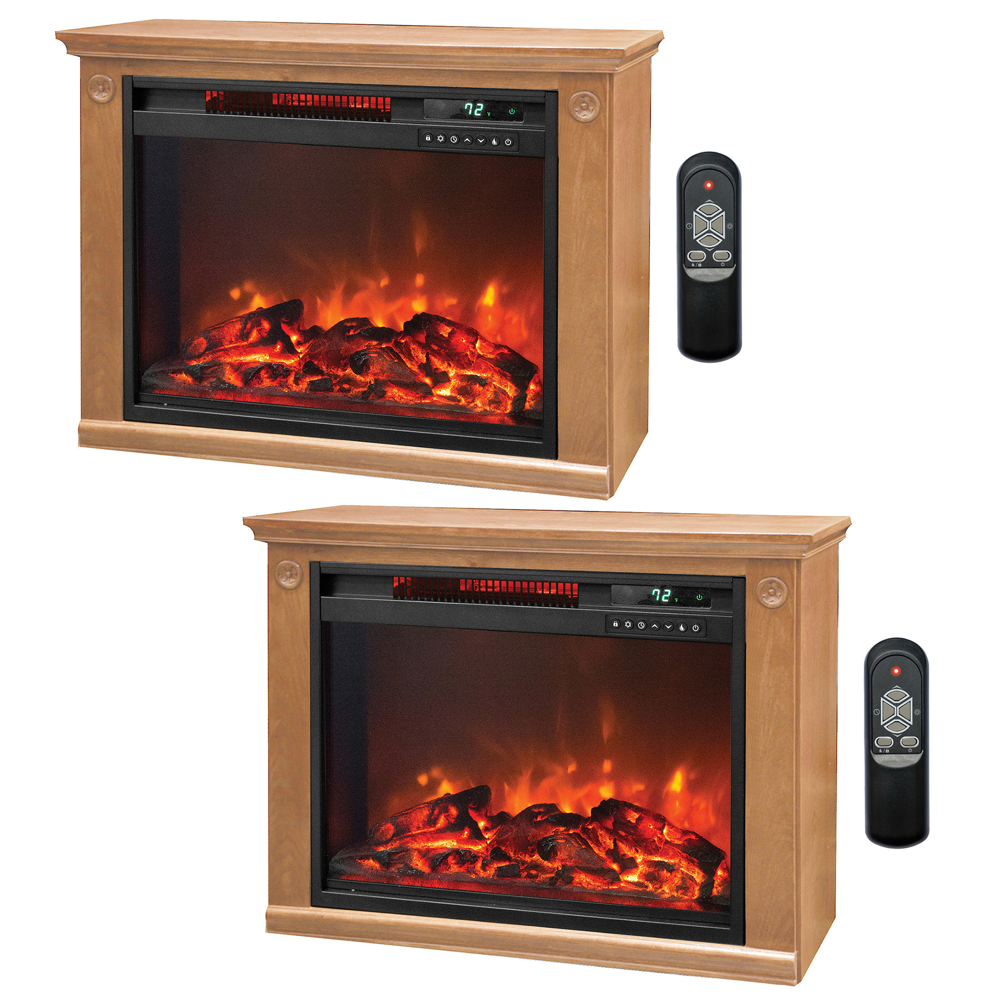 Electric Infrared Fireplace Heaters
 Lifesmart 3 Element Quartz Infrared Electric Portable