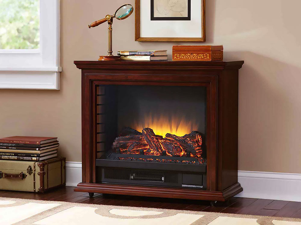 Electric Infrared Fireplace Heaters
 Sheridan Infrared Electric Fireplace Heater in Cherry