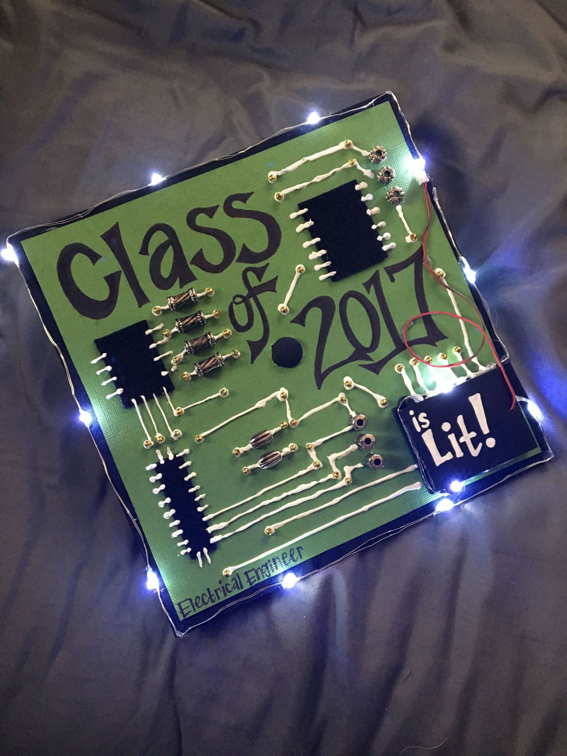 Electrical Engineering Graduation Party Ideas
 Electrical Engineer Circuit Board Cap