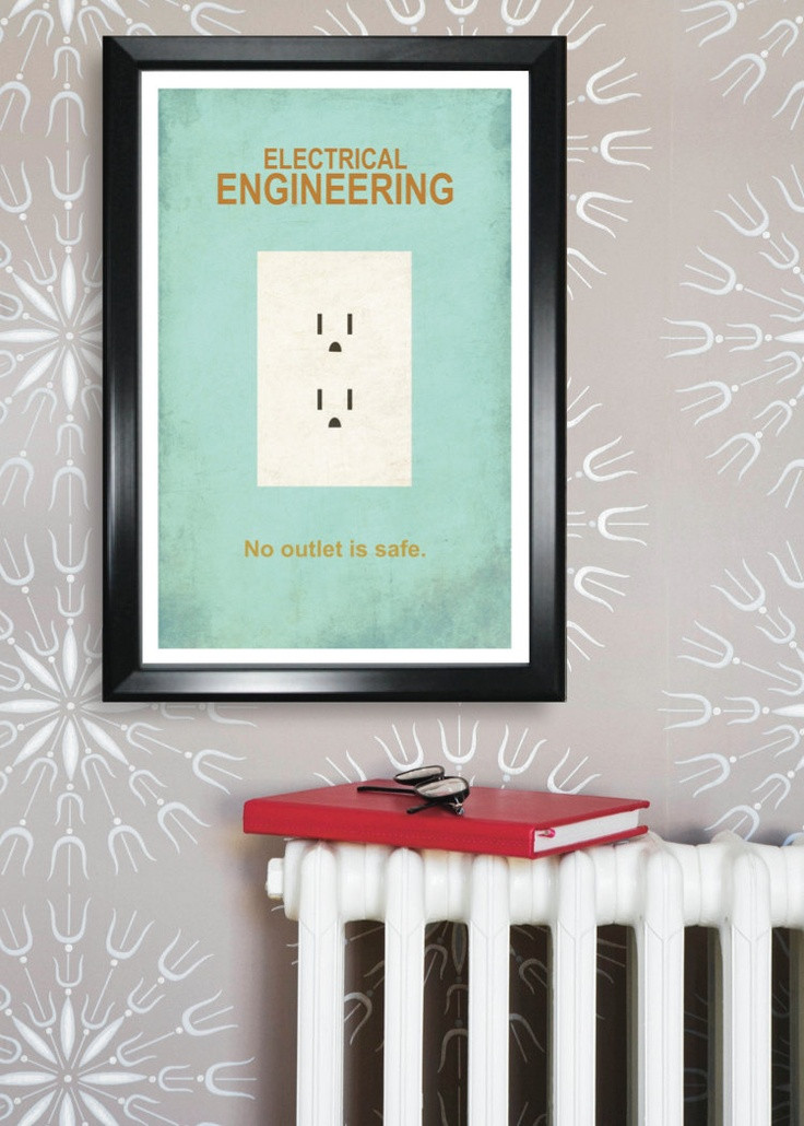 Electrical Engineering Graduation Party Ideas
 Electrical Engineering minimalism 11x17 poster print