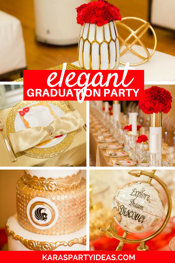 Elegant Graduation Party Ideas
 Kara s Party Ideas Elegant Graduation Party
