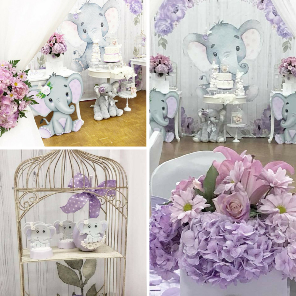 Elephant Decor For Baby Shower
 Springtime Elephant Baby Shower Baby Shower Ideas